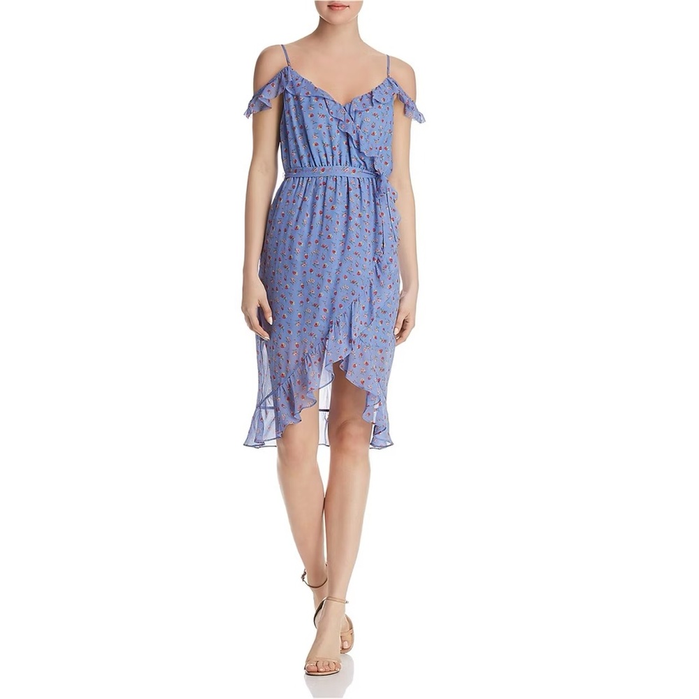 Joie silk strawberry dress Sz small